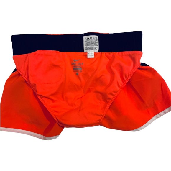 Nike Dri-Fit Bright Orange /Black Running Shorts for Women's Size Small - Picture 4 of 5